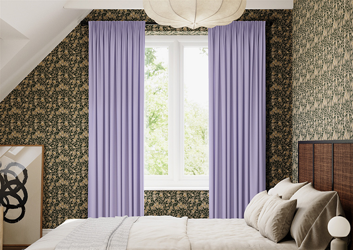 Menton, Pearl Violet - Made to Measure Curtains - Image 3